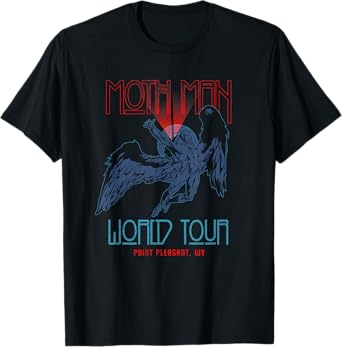 Cryptid Humanoid Alliance Vintage Mothman World Tour Black Unisex T-Shirt