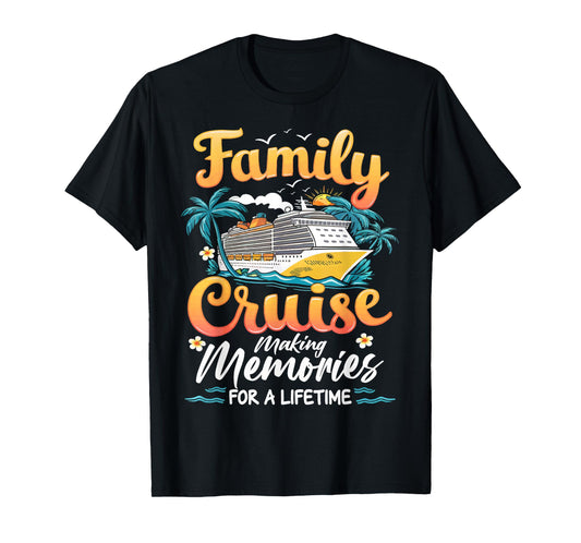 Cruise Party Vacation Trip Family Matching Outfit. Unisex Family Cruise 2025 Summer Vacation T-Shirt