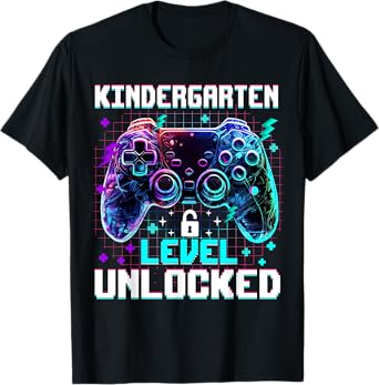 Controller Kindergarten Level Unlocked 1st Day Of School Boy T-Shirt