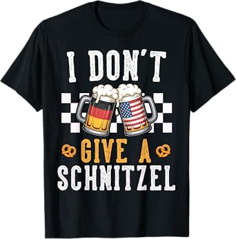 I Don't Give A Schnitzel German Oktoberfest Beer Festival T-Shirt