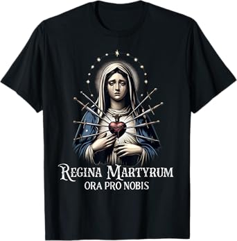Mater Dolorosa Our Lady of Sorrows Virgin Mary Catholic T-Shirt