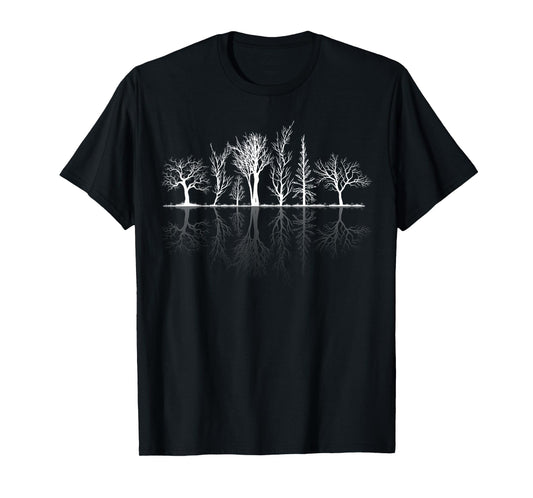 Wildlife Forest Trees Reflection Outdoor Hiking Nature T-Shirt