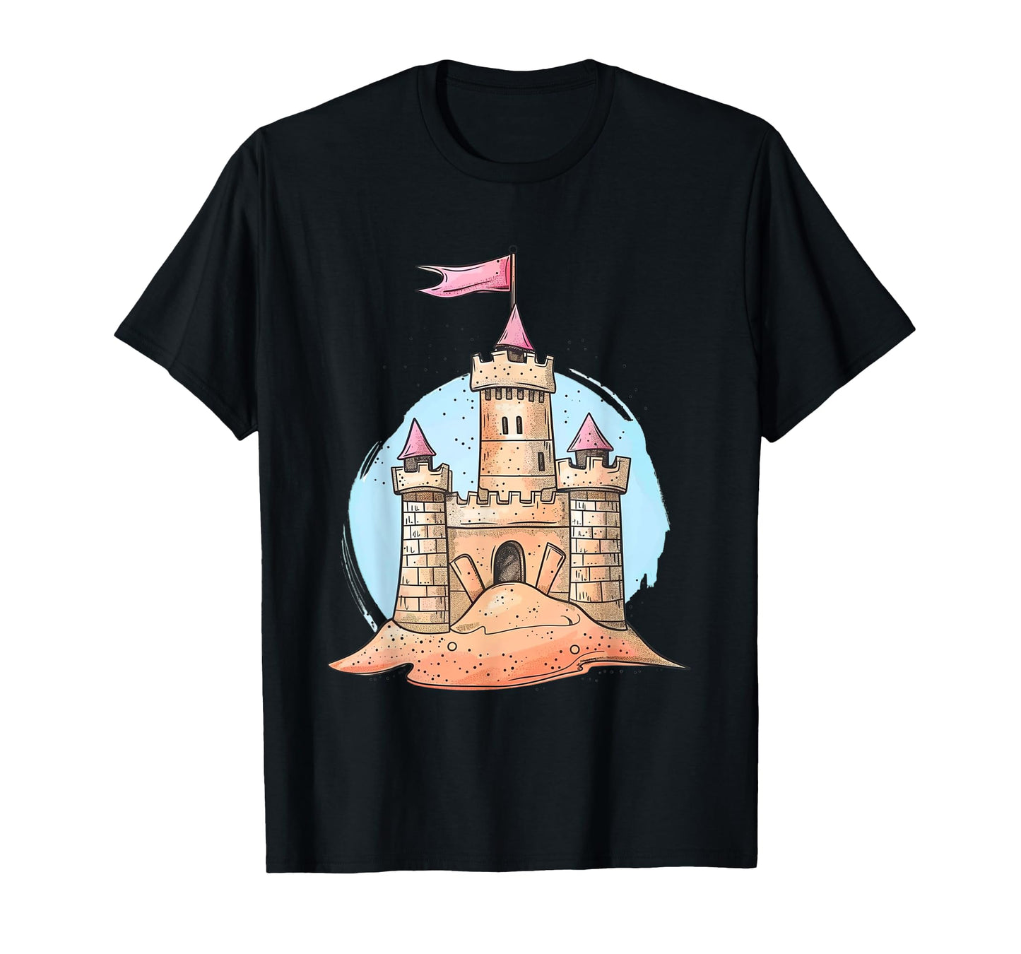Sandcastle Dreams Beach Fun Kids Design T-Shirt