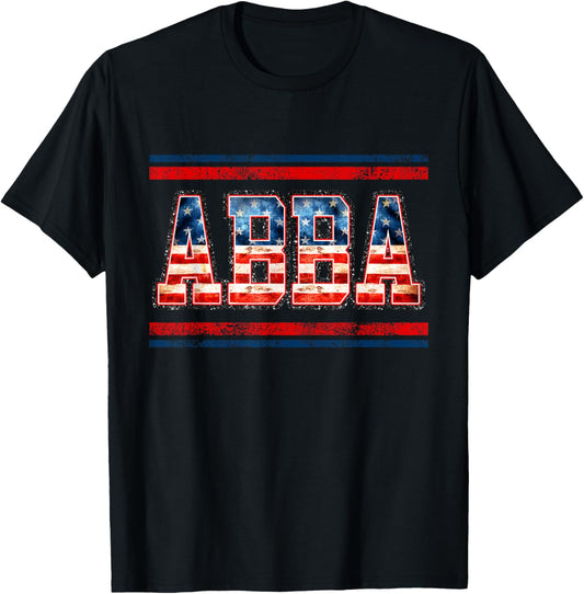 4th of July Abba Flag Shirt, Vintage Abba Shirt T-Shirt