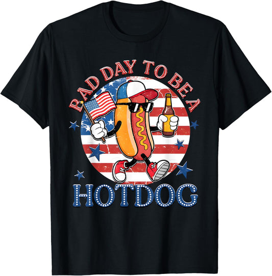 It's A Bad Day To Be A Hotdog 4th Of July T-shirt
