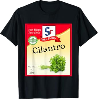 Cilantro Condiment Costume Holiday Spice Costumes T-Shirt