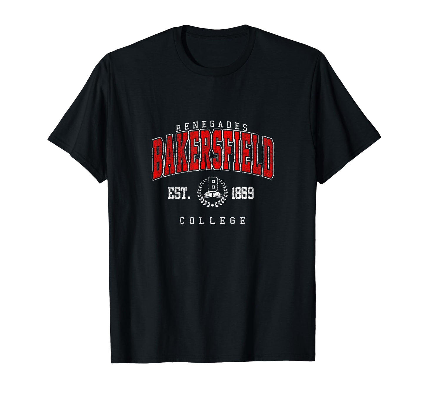 Bakersfield Retro Arch Athletic Vintage Sports Tee Men Women T-Shirt