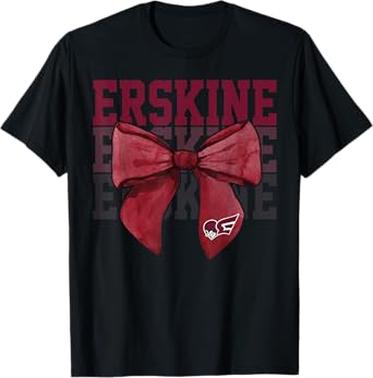 ERSKINE College Bow Vintage Athletics Girls Women T-Shirt