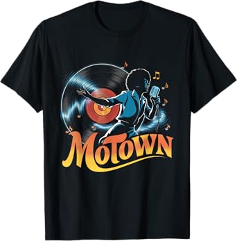 Vintage Motown Detroit Retro Soul Music T-Shirt