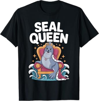 Cool Seal Art For Women Girls Mom Sea Lion Animal Seal Lover T-Shirt
