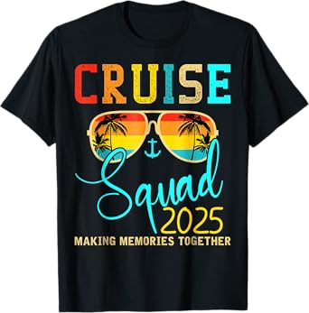 Squad Crew Cruise 2025 Summer Vacation Matching Family Group T-Shirt