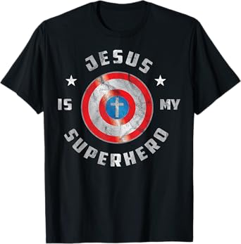 Jesus is My Superhero Fun Christian Religious T-Shirt