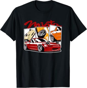 Japanese Miata Car Retro Vintage Sports Car Legend 90s T-Shirt