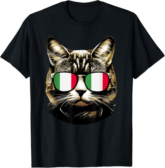 Funny Italian Cat Design Italy Cats Owner T-Shirt