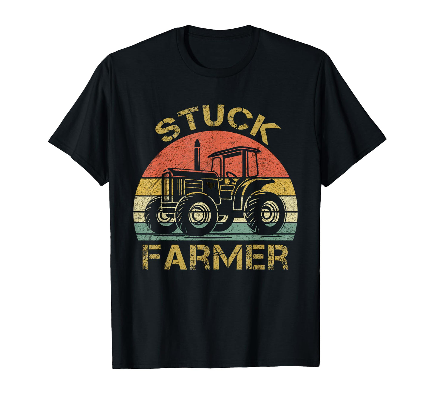 Funny Vintage Stuck Farmer , farmer men women and kids T-Shirt