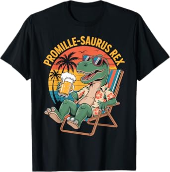 Promille-Saurus Rex Funny Dino and Beer T-Shirt