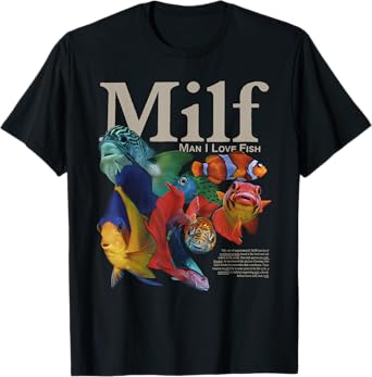 MILF Man I Love Fish Funny Mens T-Shirt
