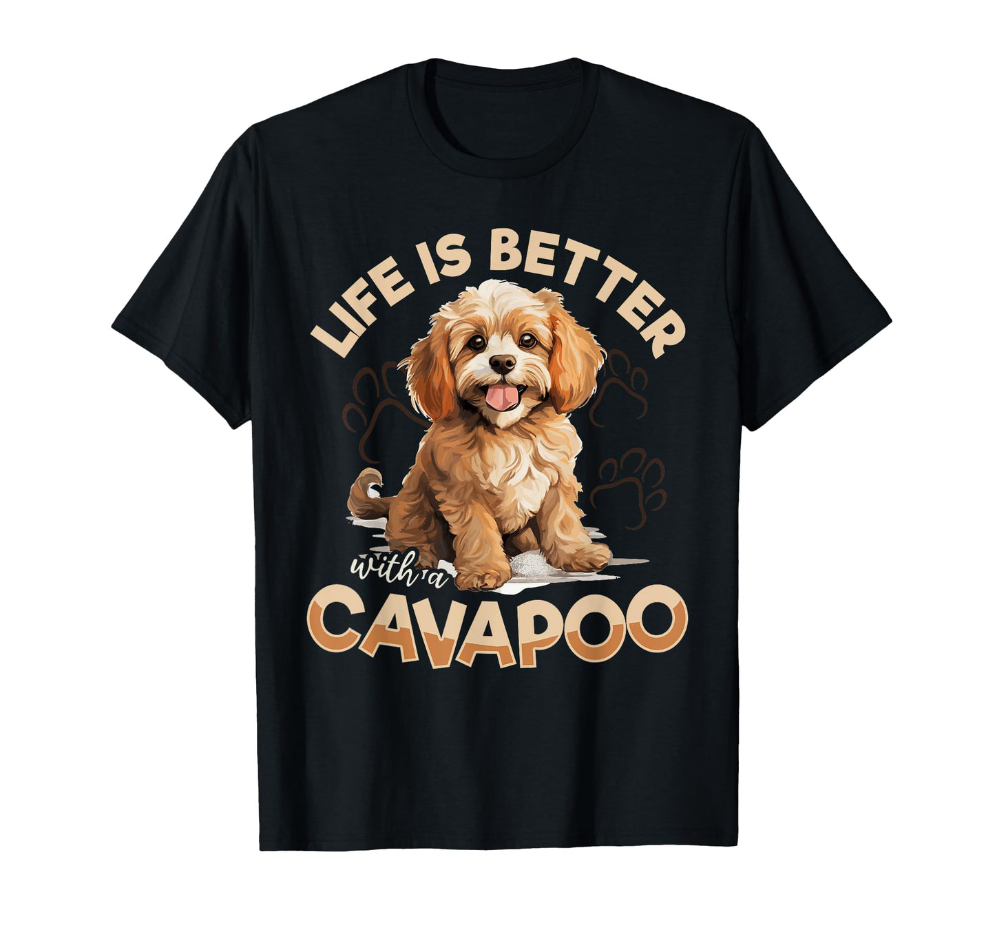 Cavapoo Dog Breed Pet Life is better with a Cavapoo Men Women Kids T-Shirt
