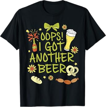 Oops I Got Another Beer Funny Coquette Bow Oktoberfest T-Shirt