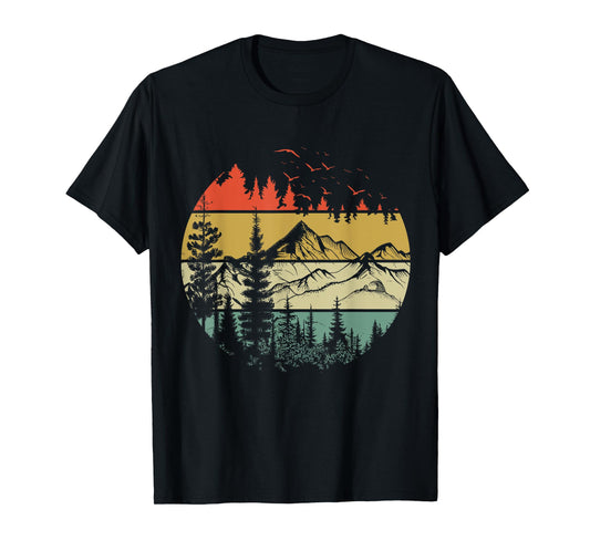 Trees Wildlife Nature Vintage Forest T-Shirt