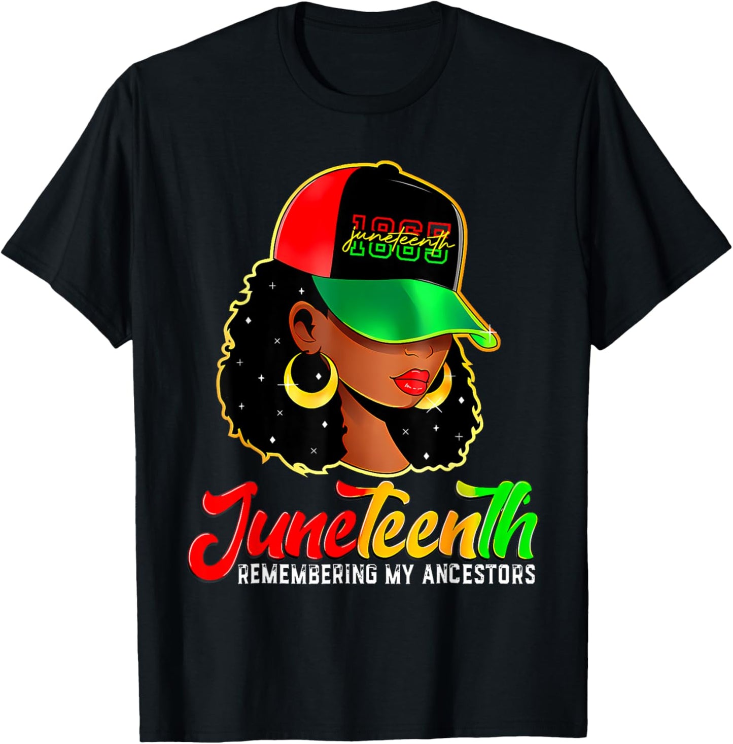 Black Women Juneteenth Tshirt Remembering My Ancestors T-Shirt