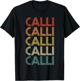 Calli Vintage Retro T-Shirt