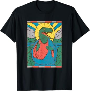 "Raptor Jesus" Dinosaur Christ Meme Holy Velociraptor T-Shirt