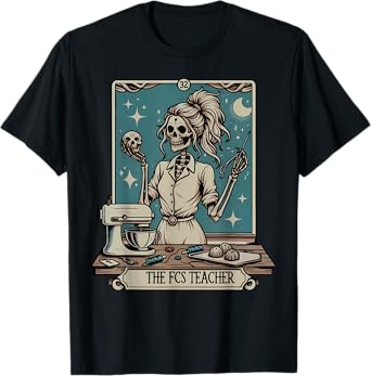 FCS Teacher Skeleton Halloween Family and Consumer Science T-Shirt
