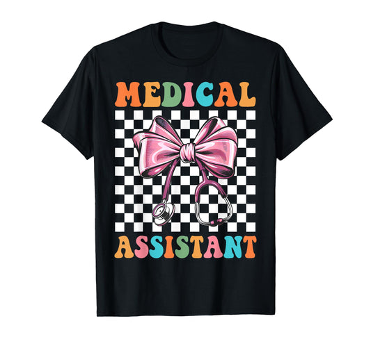 Medical Assistant Coquette Bow Nurse Life Nurse Week T-Shirt
