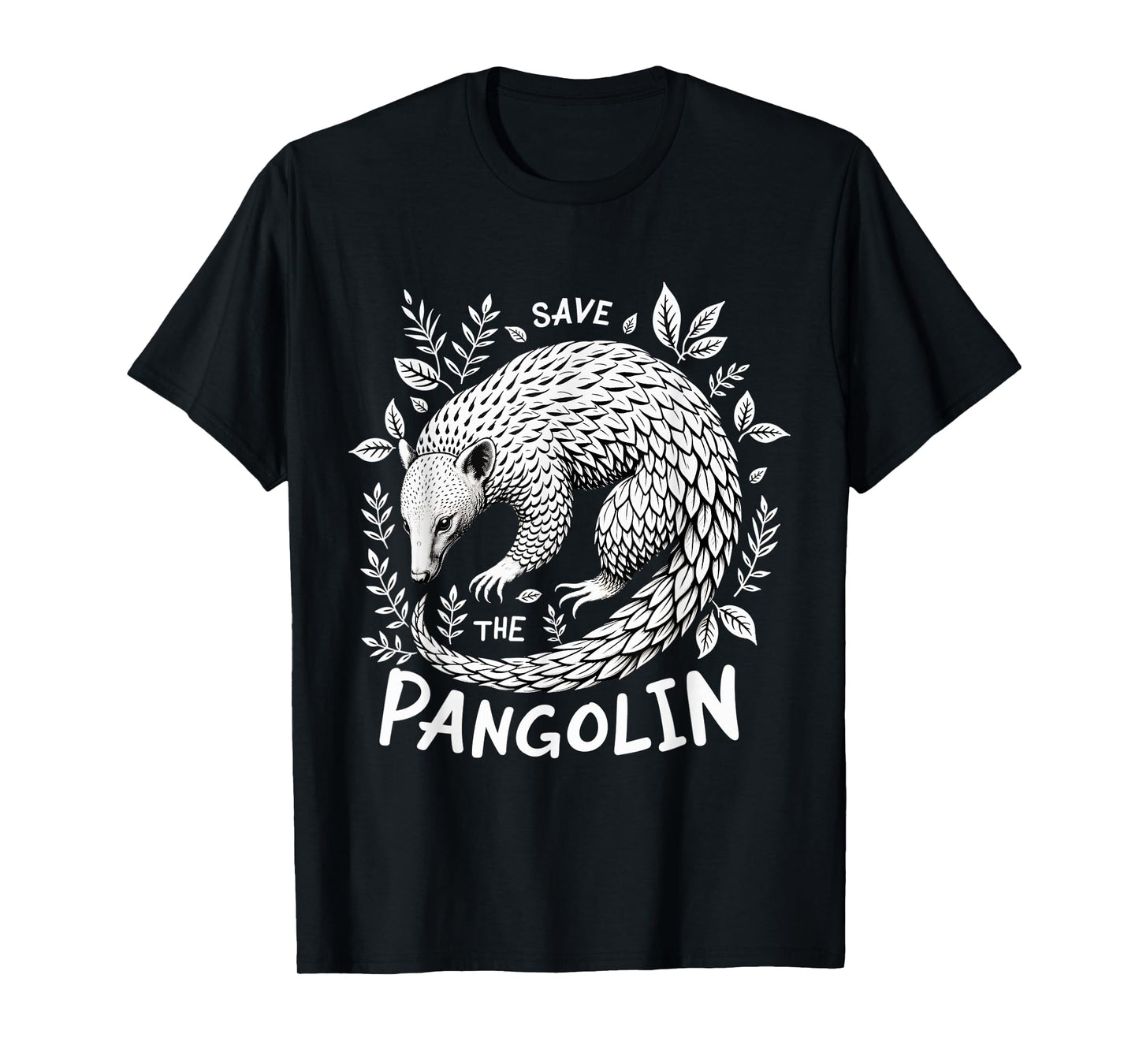 Wildlife Conservation Shirt Save The Pangolin Lover Kids T-Shirt