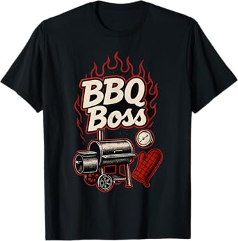 BBQ Boss Barbecue Beer Grill Master Grilling Gift Idea T-Shirt