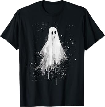 Ghost Horror Spooky Scary Halloween Goth Alt Ghoul Aesthetic T-Shirt