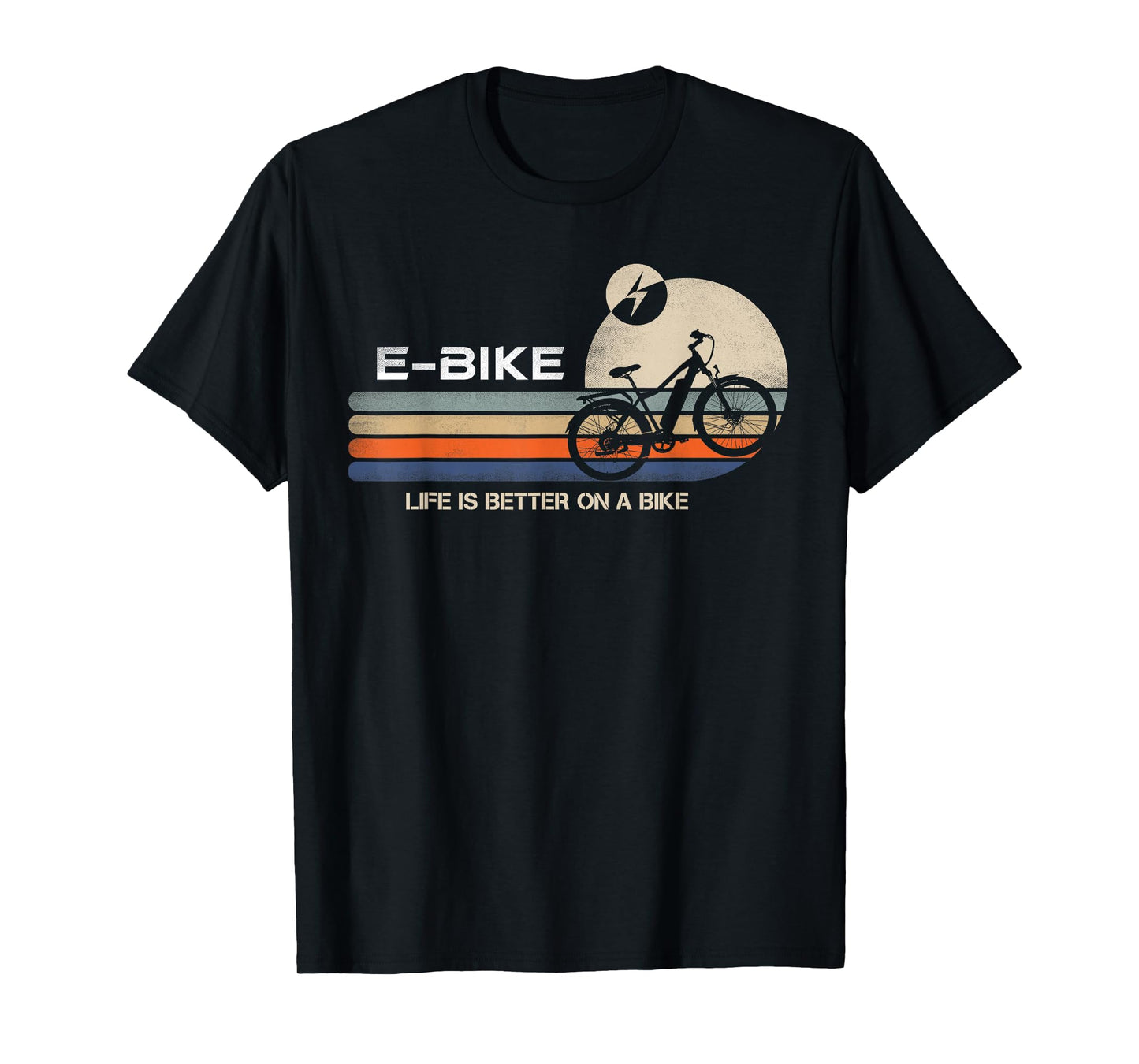 E-BIKE Retro Electric Bicycle Vintage Cycling Life is better T-Shirt