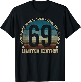 69 Year Old Gifts Vintage 1956 Limited Edition 69th Birthday T-Shirt