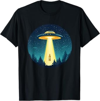 Funny Beer UFO Costume for Alien and Beers Lovers T-Shirt