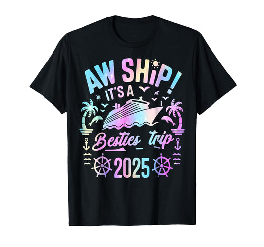 Besties Cruise 2025 Besties Cruising Summer Vacation Trip T-Shirt