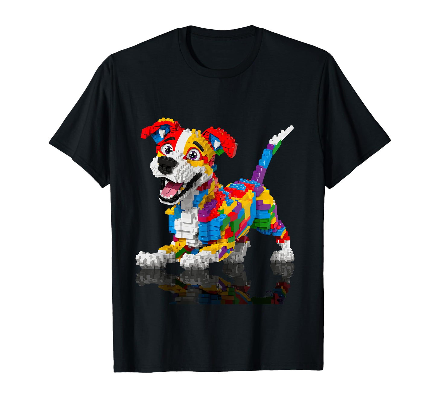 Master Builder Kids Building Blocks Dog Brick Builder T-Shirt