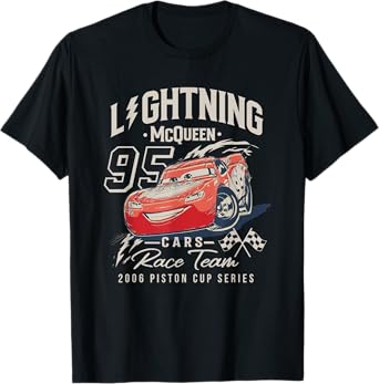 Disney Pixar Cars Lightning McQueen 2006 Race Team T-Shirt