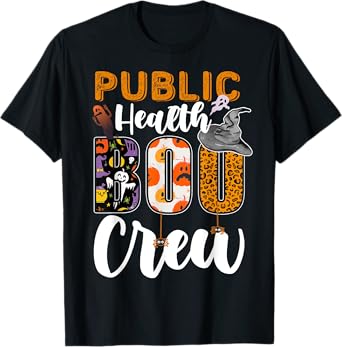 Public Health Boo Crew Halloween Matching Nurse T-Shirt