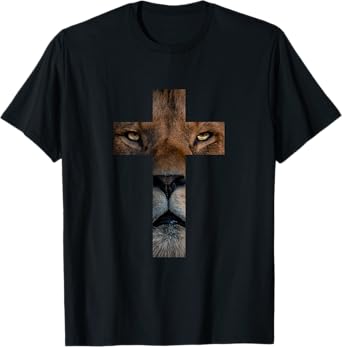 Lion Cross King Lord Jesus Bible Judah T-Shirt