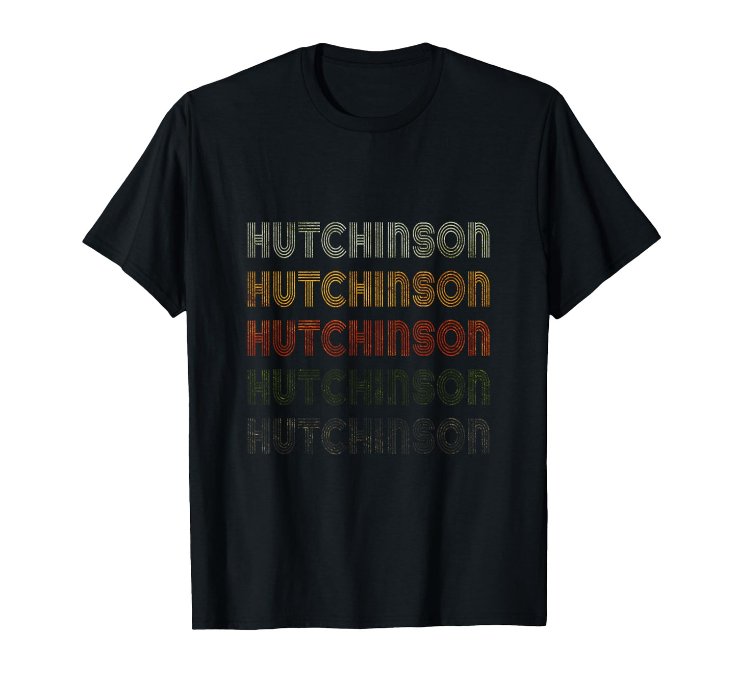 Love Hutchinson Tee Grunge Vintage Style Black Hutchinson T-Shirt