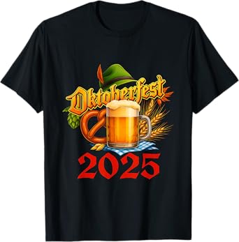 Group Oktoberfest 2025 German Beer Pretzels Team T-Shirt