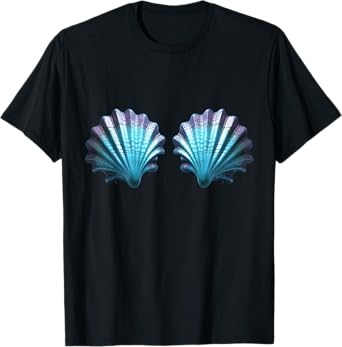 Mermaid, sea, shell, bra, costume, Carnival, party, outfit T-Shirt