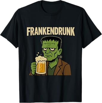 Frankendrunk Funny Frankenstein Beer Halloween Costume T-Shirt
