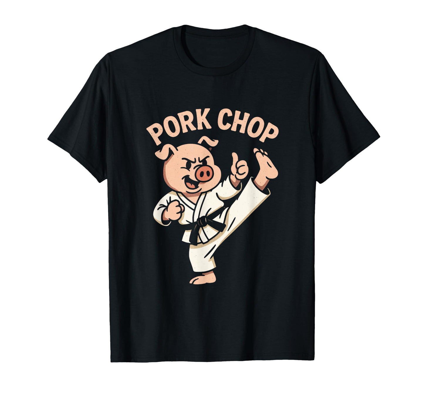 Pork CHOP - Funny Pig Karate Martial Arts T-Shirt