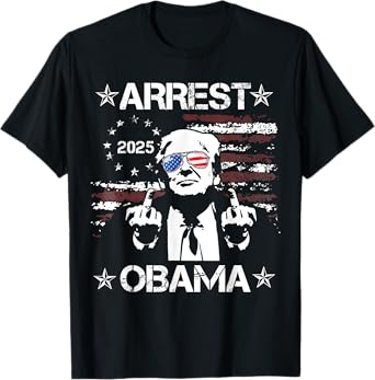 Vintage Arrest Obama 2025 Shirts For Men Women T-Shirt