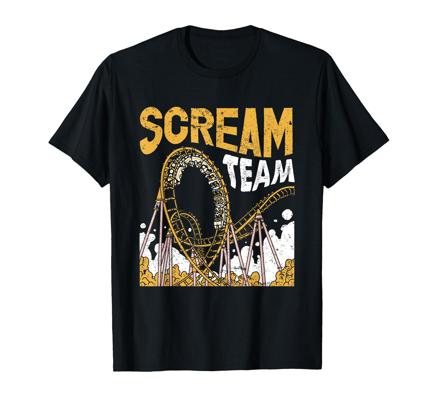 Scream Team Roller Coaster Excitement T-Shirt