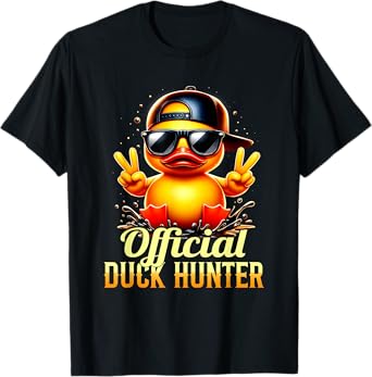 Official Duck-Hunter Cruise Funny Rubber Duck Hunting Squad T-Shirt