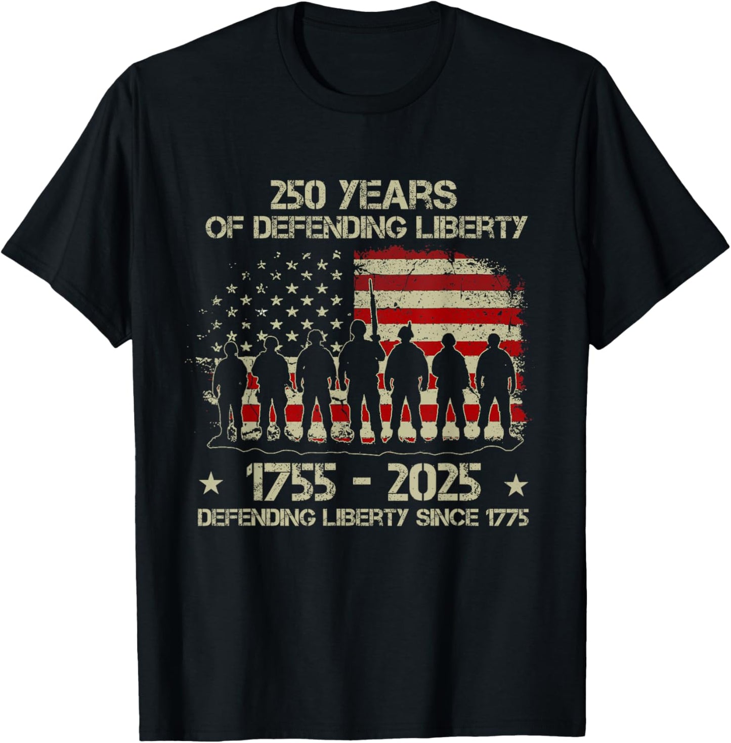 Patriotic Usa Army Us Military Parade 250th Anniversary 2025 T-shirt