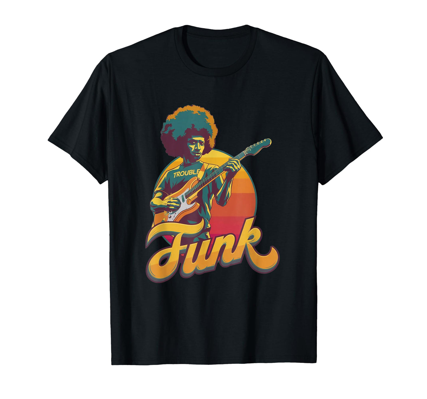 70s Retro Funk Afro Band Guitarist - Jazz Funk & Soul T-Shirt